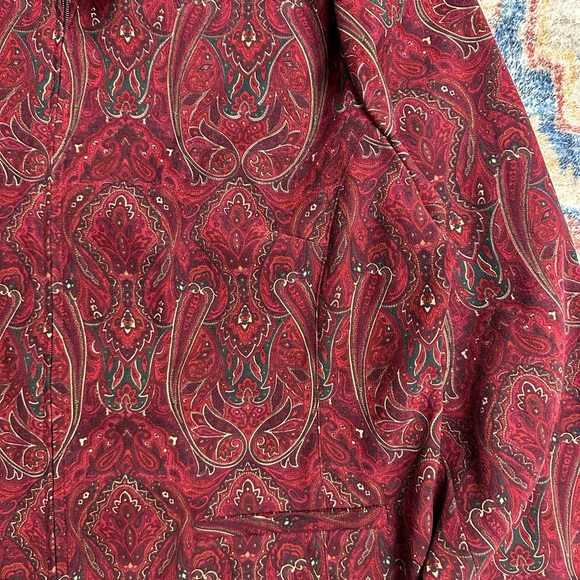 Vintage Tradition Paisley Zip-up Light Jacket Large - Picture 4 of 4
